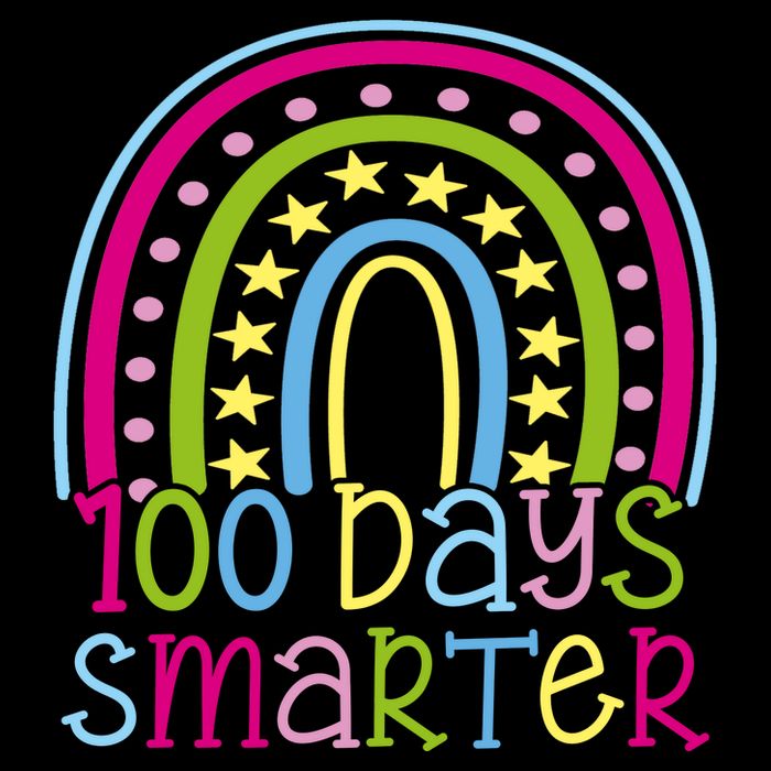 100 Days Smarter Cute Colorful Rainbow Sweatshirt