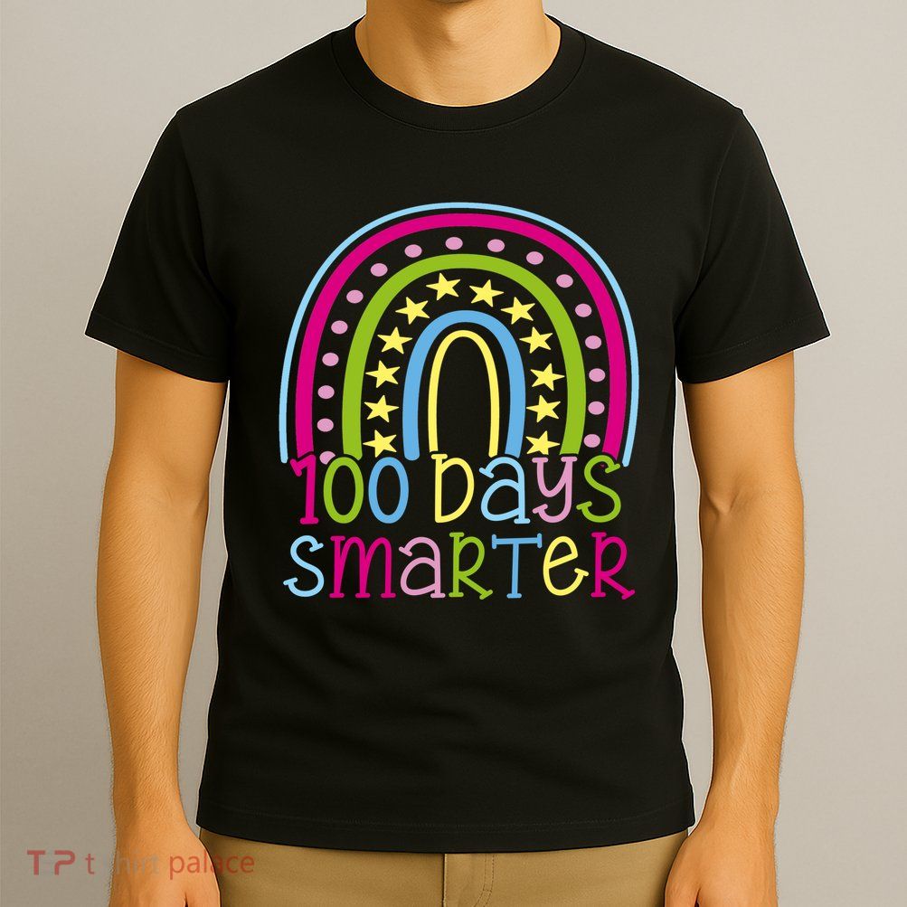 100 Days Smarter Cute Colorful Rainbow T-Shirt