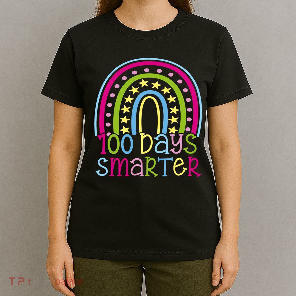 100 Days Smarter Cute Colorful Rainbow T-Shirt