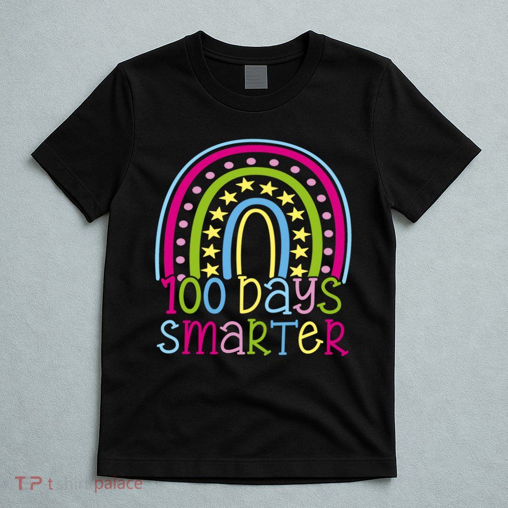 100 Days Smarter Cute Colorful Rainbow T-Shirt
