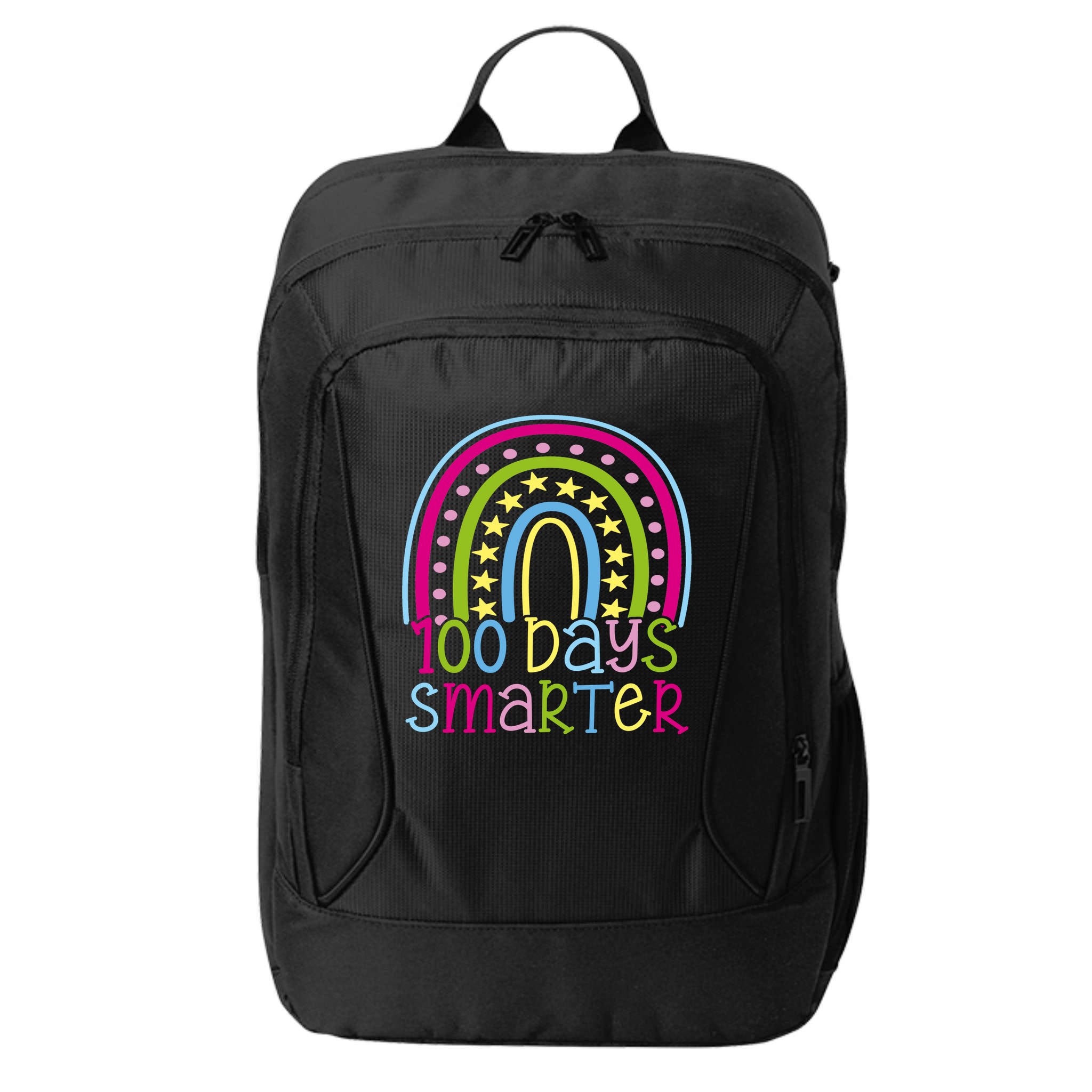 100 Days Smarter Cute Colorful Rainbow City Backpack