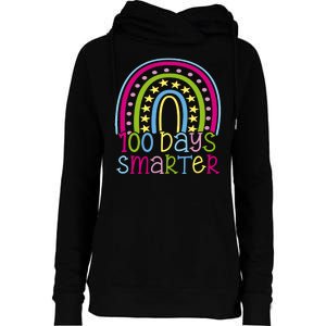 100 Days Smarter Cute Colorful Rainbow Womens Funnel Neck Pullover Hood