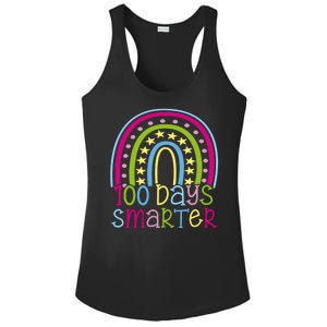 100 Days Smarter Cute Colorful Rainbow Ladies PosiCharge Competitor Racerback Tank