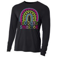 100 Days Smarter Cute Colorful Rainbow Cooling Performance Long Sleeve Crew