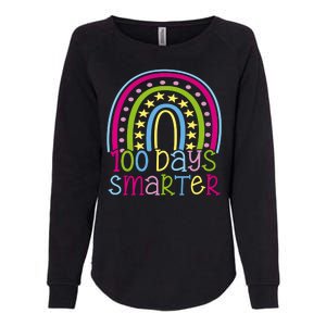 100 Days Smarter Cute Colorful Rainbow Womens California Wash Sweatshirt