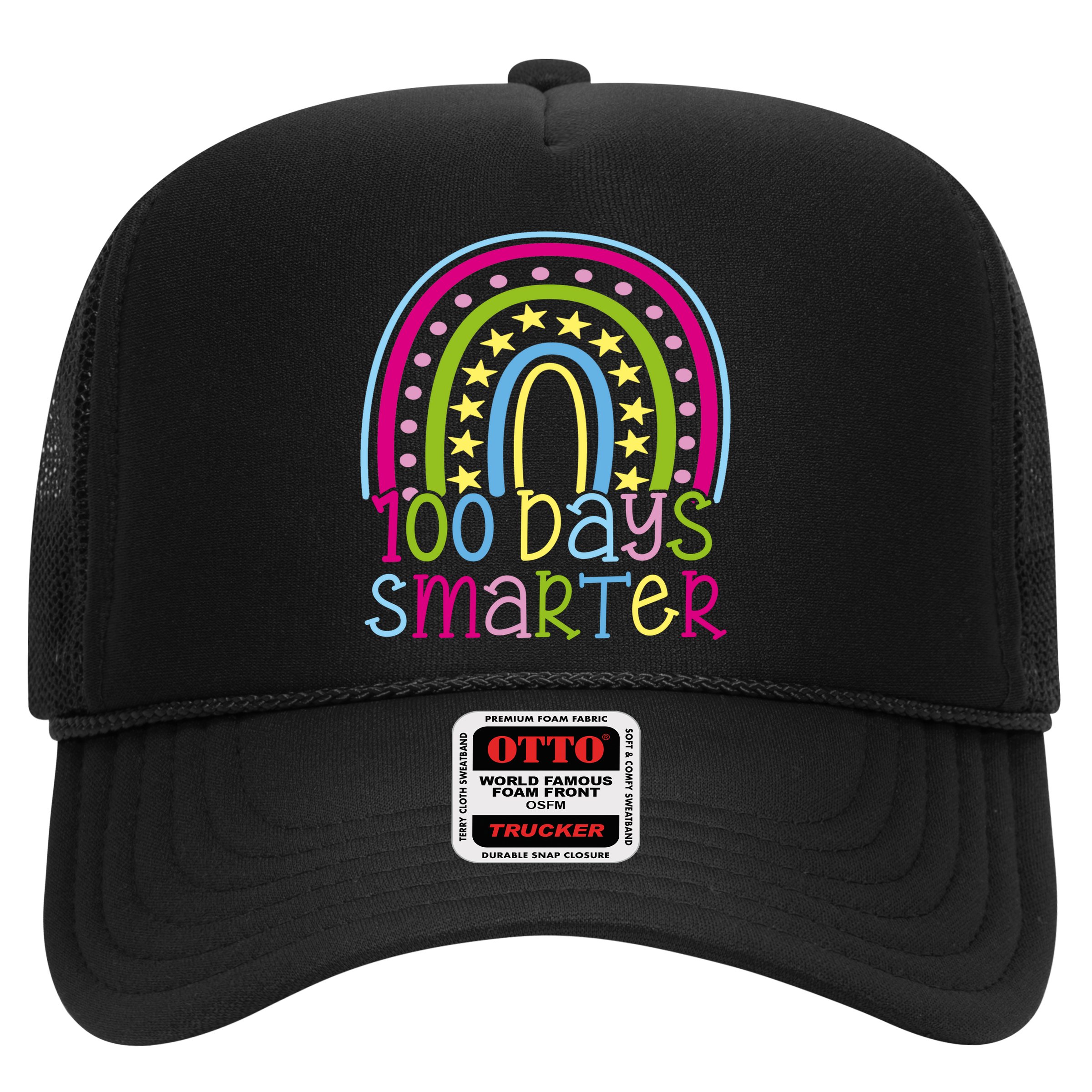 100 Days Smarter Cute Colorful Rainbow Hat