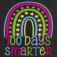 100 Days Smarter Cute Colorful Rainbow Hat