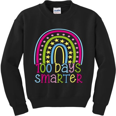 100 Days Smarter Cute Colorful Rainbow Kids Sweatshirt