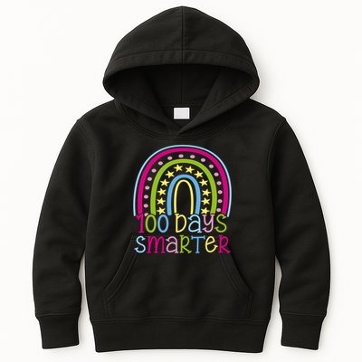 100 Days Smarter Cute Colorful Rainbow Kids Hoodie