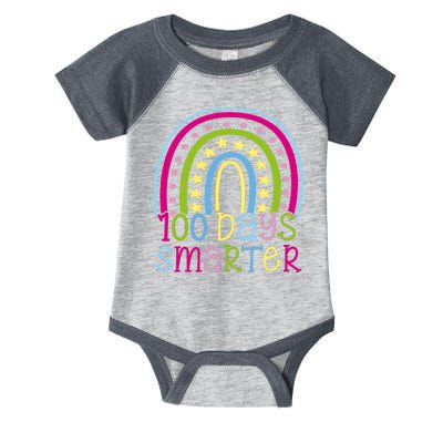 100 Days Smarter Cute Colorful Rainbow Infant Baby Jersey Bodysuit