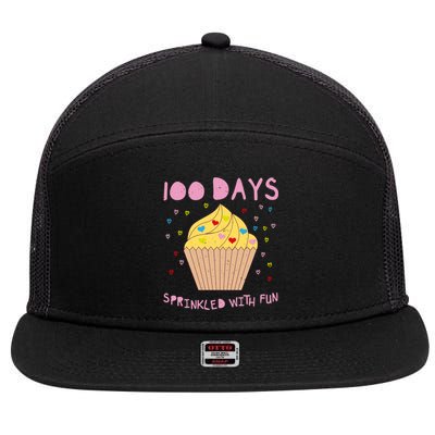 100 Days Sprinkled With Fun Funny Food Fruit Lover Tee Cool Gift 7 Panel Mesh Trucker Snapback Hat