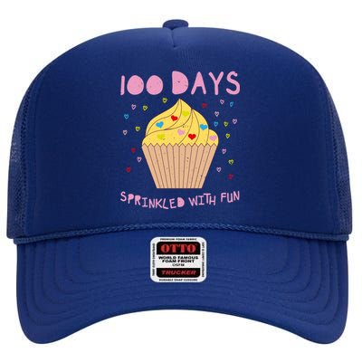 100 Days Sprinkled With Fun Funny Food Fruit Lover Tee Cool Gift High Crown Mesh Back Trucker Hat