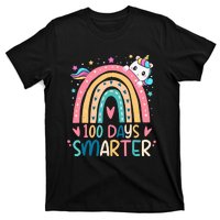 100 Days Smarter Unicorn 100th Day Of School Gift T-Shirt