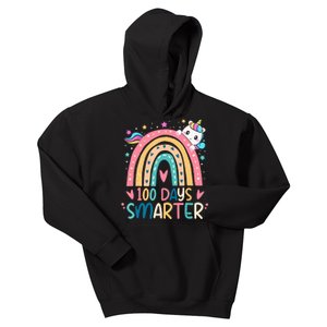 100 Days Smarter Unicorn 100th Day Of School Gift Kids Hoodie