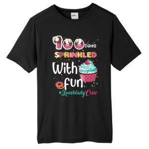 100 Days Sprinkled With Fun Lunchlady Crew Day Of School Meaningful Gift Tall Fusion ChromaSoft Performance T-Shirt