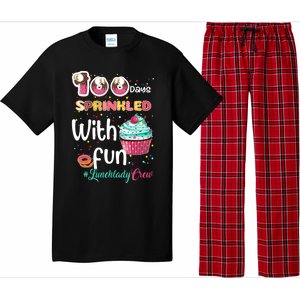 100 Days Sprinkled With Fun Lunchlady Crew Day Of School Meaningful Gift Pajama Set