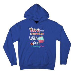 100 Days Sprinkled With Fun Lunchlady Crew Day Of School Meaningful Gift Hoodie