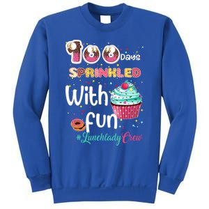 100 Days Sprinkled With Fun Lunchlady Crew Day Of School Meaningful Gift Sweatshirt