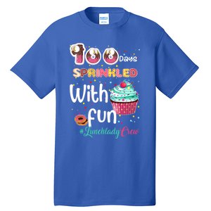 100 Days Sprinkled With Fun Lunchlady Crew Day Of School Meaningful Gift Tall T-Shirt