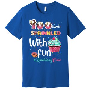 100 Days Sprinkled With Fun Lunchlady Crew Day Of School Meaningful Gift Premium T-Shirt