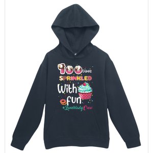 100 Days Sprinkled With Fun Lunchlady Crew Day Of School Meaningful Gift Urban Pullover Hoodie