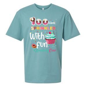 100 Days Sprinkled With Fun Lunchlady Crew Day Of School Meaningful Gift Sueded Cloud Jersey T-Shirt