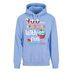 100 Days Sprinkled With Fun Lunchlady Crew Day Of School Meaningful Gift Unisex Surf Hoodie