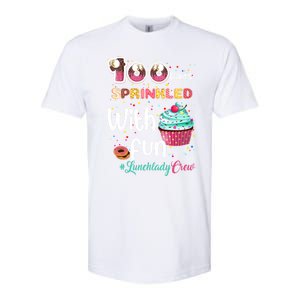 100 Days Sprinkled With Fun Lunchlady Crew Day Of School Meaningful Gift Softstyle CVC T-Shirt