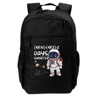 100 Days Smarter Groovy Astronaut Math Equation Funny Daily Commute Backpack
