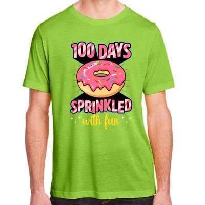 100 Days Sprinkled With Fun School Sprinkled Donut Lover Gift Adult ChromaSoft Performance T-Shirt