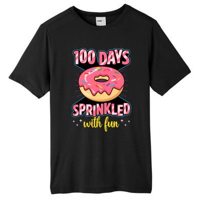 100 Days Sprinkled With Fun School Sprinkled Donut Lover Gift Tall Fusion ChromaSoft Performance T-Shirt