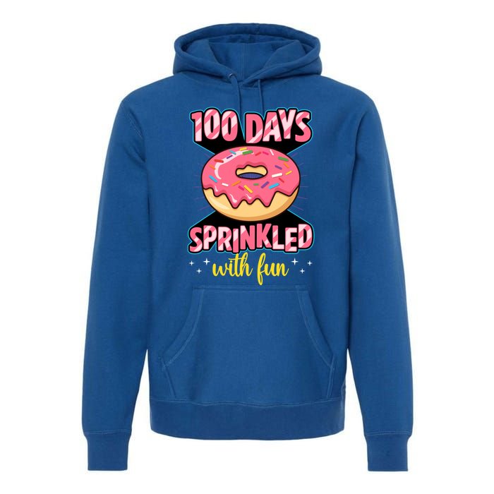 100 Days Sprinkled With Fun School Sprinkled Donut Lover Gift Premium Hoodie