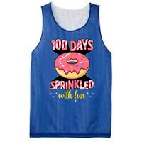 100 Days Sprinkled With Fun School Sprinkled Donut Lover Gift Mesh Reversible Basketball Jersey Tank