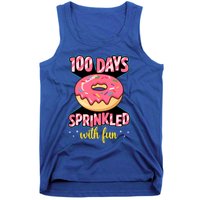 100 Days Sprinkled With Fun School Sprinkled Donut Lover Gift Tank Top