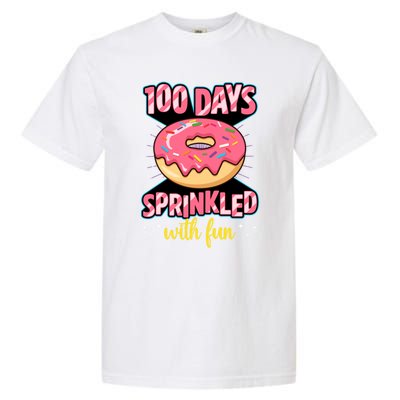 100 Days Sprinkled With Fun School Sprinkled Donut Lover Gift Garment-Dyed Heavyweight T-Shirt