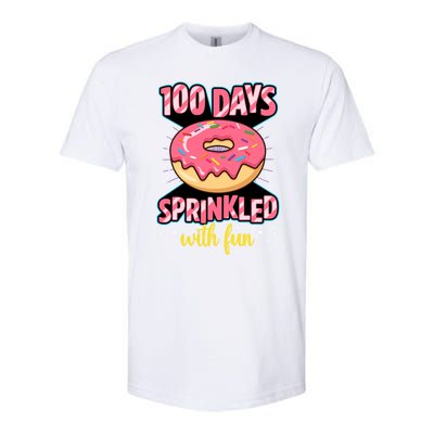 100 Days Sprinkled With Fun School Sprinkled Donut Lover Gift Softstyle CVC T-Shirt