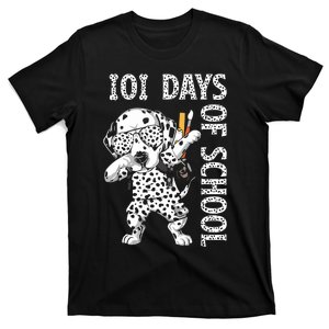 101 Days School Dabbing Dalmatian Dog Teachers T-Shirt