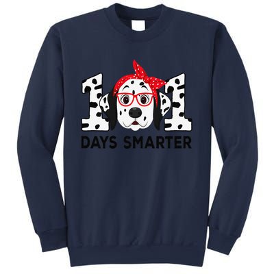 101 Days Smarter 101st Day School Dalmatian Dog Teacher Sweatshirt