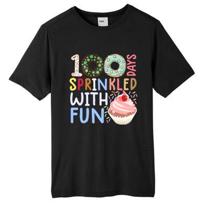 100 Days Sprinkled With Fun Gift Cupcake 100 Days Of School Gift Tall Fusion ChromaSoft Performance T-Shirt