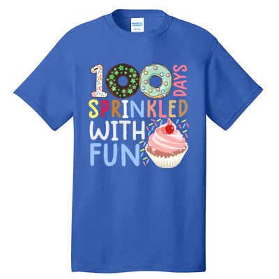 100 Days Sprinkled With Fun Gift Cupcake 100 Days Of School Gift Tall T-Shirt