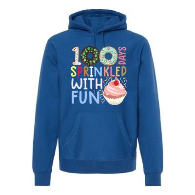 100 Days Sprinkled With Fun Gift Cupcake 100 Days Of School Gift Premium Hoodie