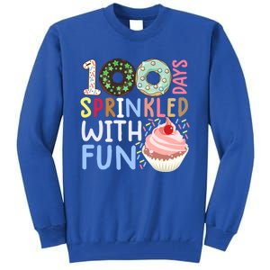 100 Days Sprinkled With Fun Gift Cupcake 100 Days Of School Gift Tall Sweatshirt