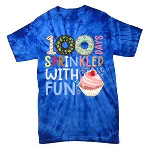 100 Days Sprinkled With Fun Gift Cupcake 100 Days Of School Gift Tie-Dye T-Shirt