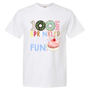 100 Days Sprinkled With Fun Gift Cupcake 100 Days Of School Gift Garment-Dyed Heavyweight T-Shirt