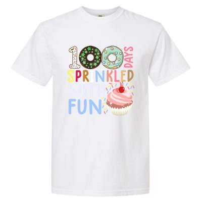 100 Days Sprinkled With Fun Gift Cupcake 100 Days Of School Gift Garment-Dyed Heavyweight T-Shirt