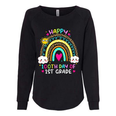 100 Days Smarter First Grade 100th Day Of School 1st Grade Gift Womens California Wash Sweatshirt