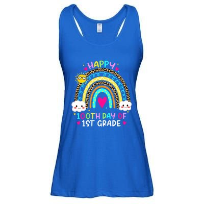 100 Days Smarter First Grade 100th Day Of School 1st Grade Gift Ladies Essential Flowy Tank