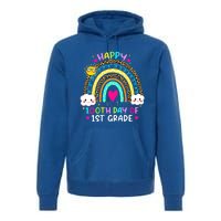 100 Days Smarter First Grade 100th Day Of School 1st Grade Gift Premium Hoodie