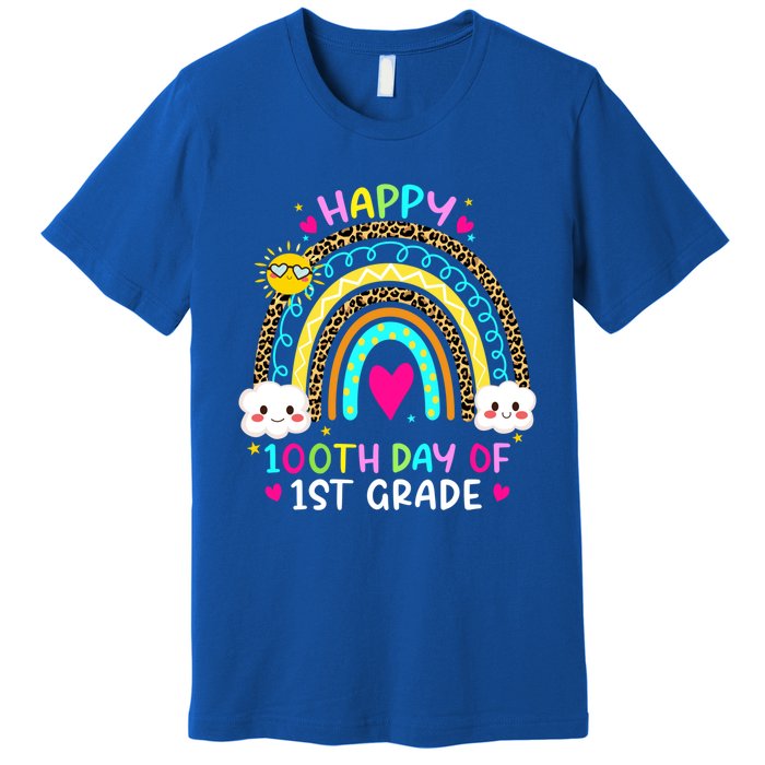 100 Days Smarter First Grade 100th Day Of School 1st Grade Gift Premium T-Shirt