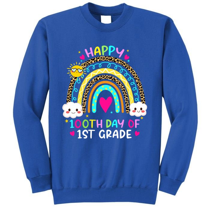 100 Days Smarter First Grade 100th Day Of School 1st Grade Gift Tall Sweatshirt